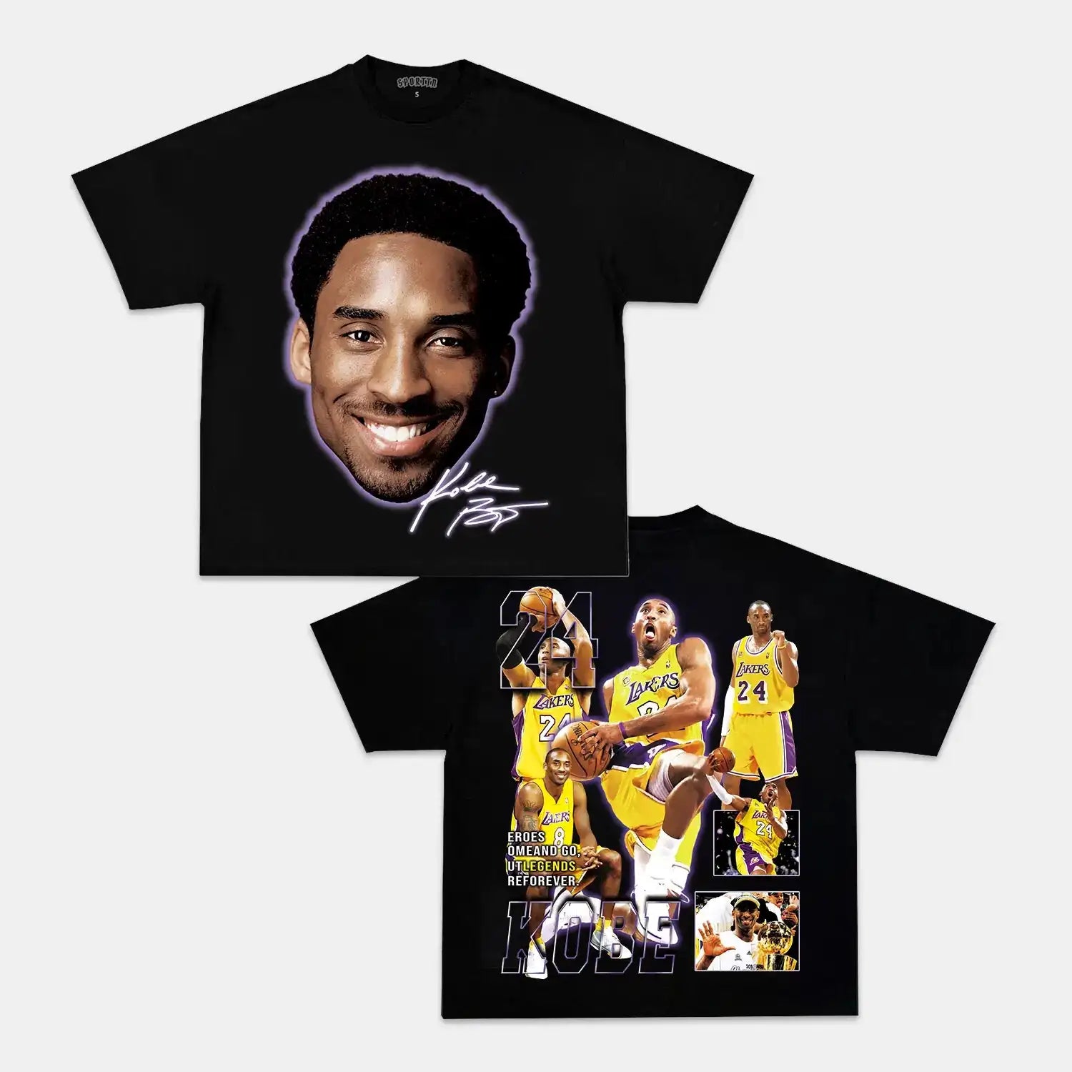 HoopDrip Kobe Bryant Graphic Tees