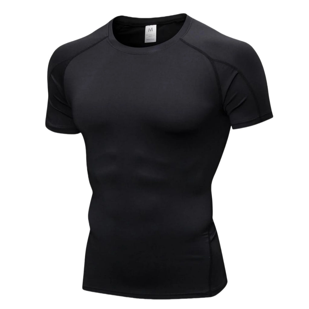 HoopDrip Men's Short Sleeve Compression Shirts
