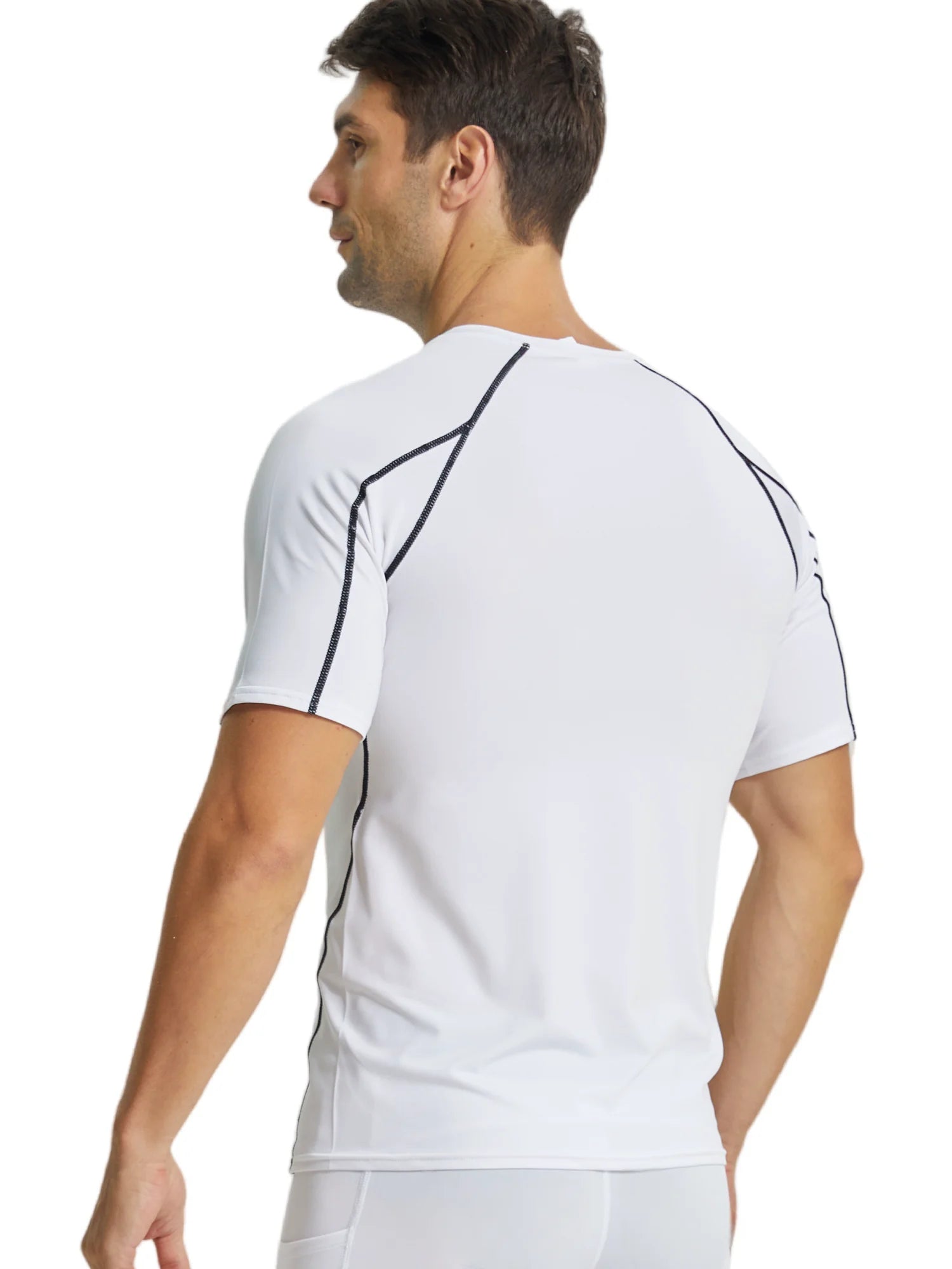 HoopDrip Men's Short Sleeve Compression Shirts
